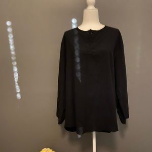 3/4 Sleeve Linen Henley Top - Unisex